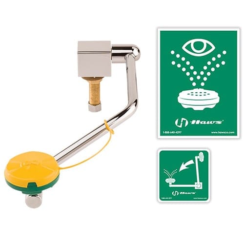 CAD Drawings BIM Models Haws Corporation Model 7610: AXION® MSR Sink Mount Eye/Face Wash
